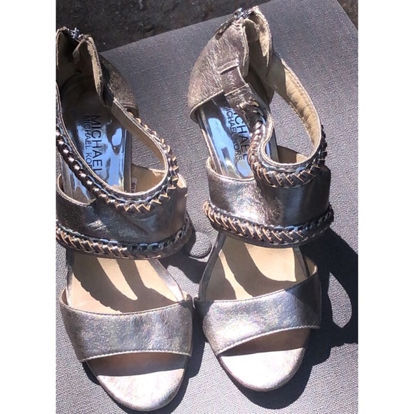 Michael Kors Shoes - Michael kors silver heels Michael Kors Shoes - Michael kors silver heels